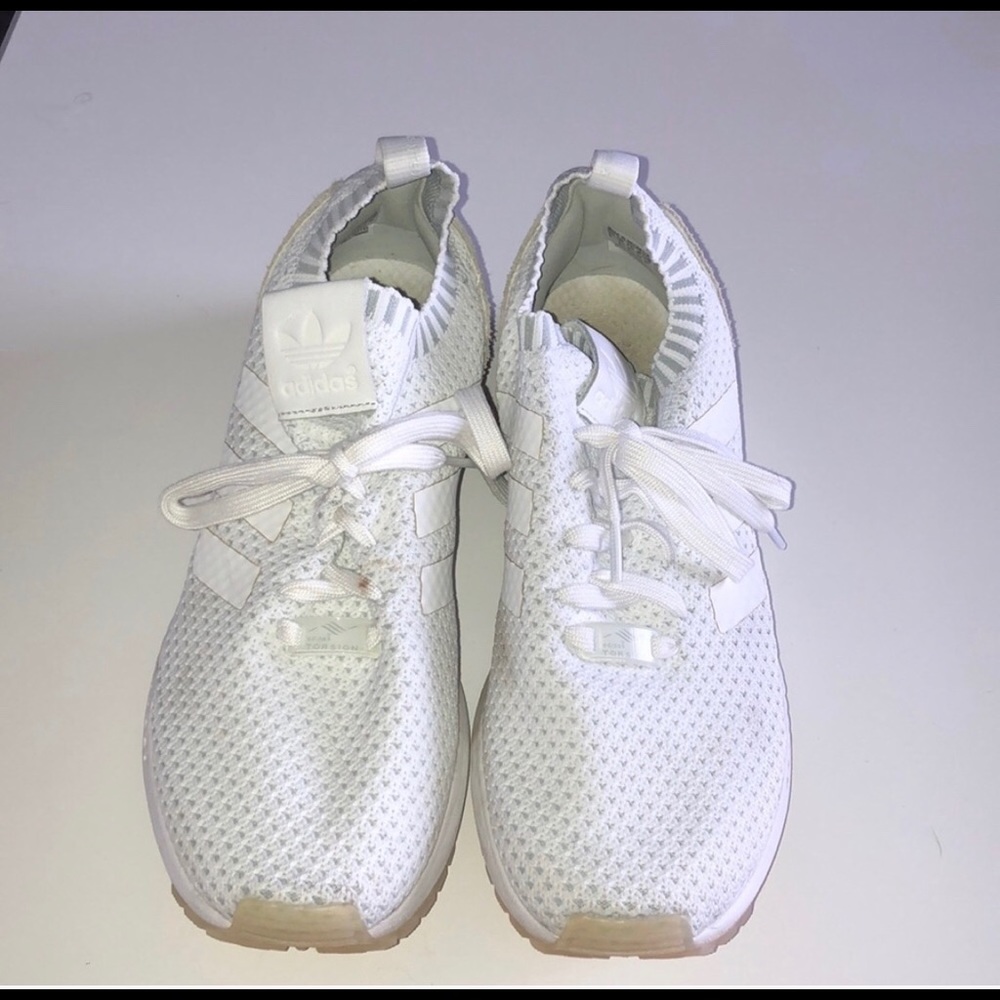 Adidas white torsion sneakers